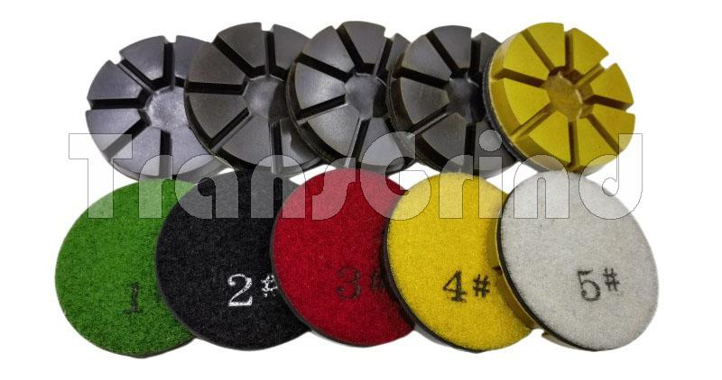 5 Steps Hybrid Concrete Polishing pads