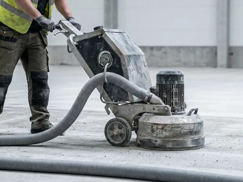 How Much Pressure Should I Apply When Grinding a Concrete Floor?