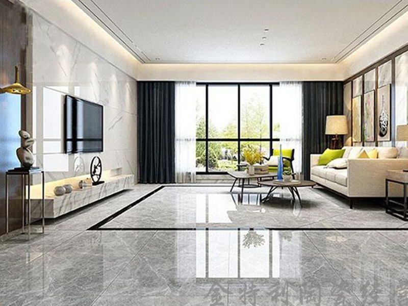 What are the steps for grinding and polishing marble floors?