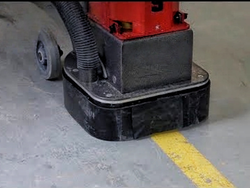 Removing Line Paints with Diamond Tools